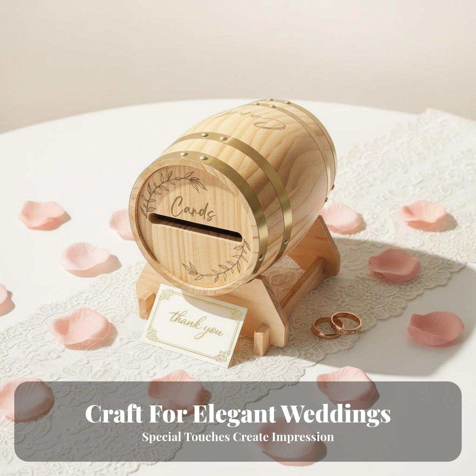 Large Wooden Card Box with Slo - Event Party Box review and price