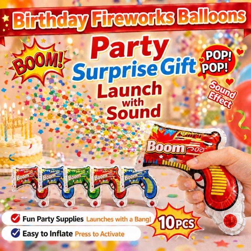10PCS Party Popper Balloon Gun - Confetti Cannon Tube review and price